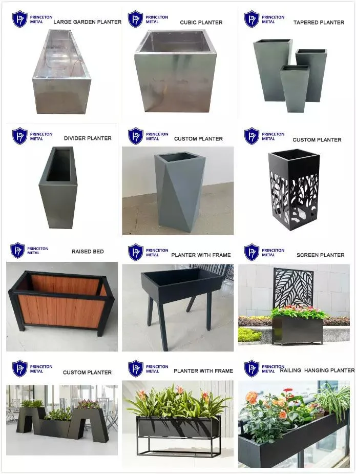 Factory Supply DIY Easy Install Aluminum Flower Garden Planter Box