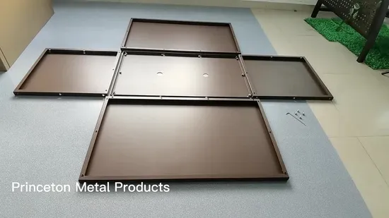 Fioriera in alluminio verniciato a polvere di metallo fai da te dal design moderno