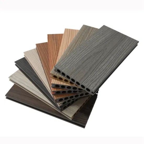 Nuovo design Solid WPC Decking Resistente agli agenti atmosferici Wood Texture Co