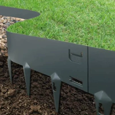 Bordo da giardino in acciaio per bordura per prato o aiuola